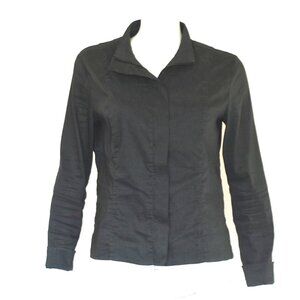 Sarah Pacini Lightweight Linen Blend Charcoal Grey Jacket - Italy